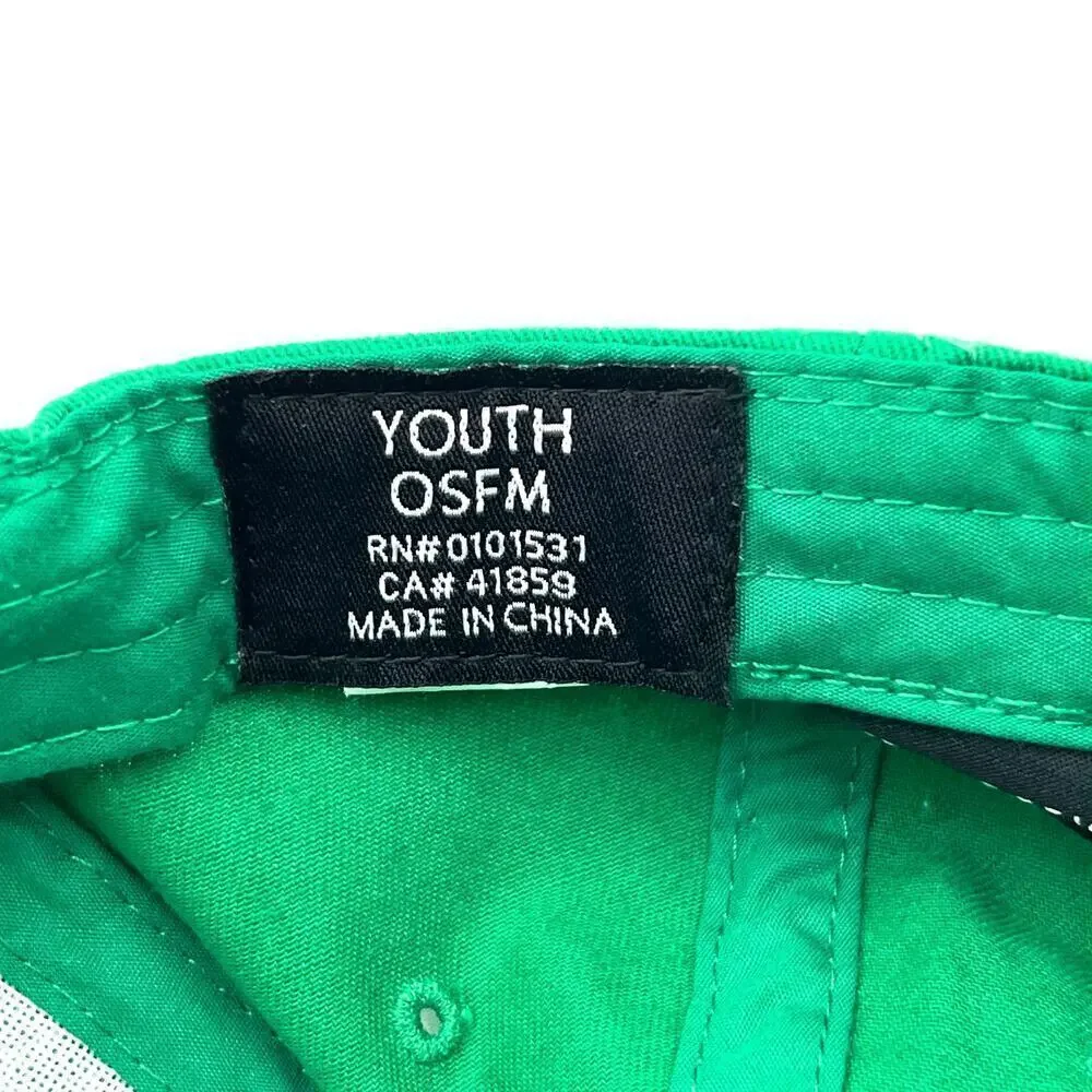 Minecraft Creeper Hat Boys Youth OS Green Snapback Cap Mojang Jinx Video Game